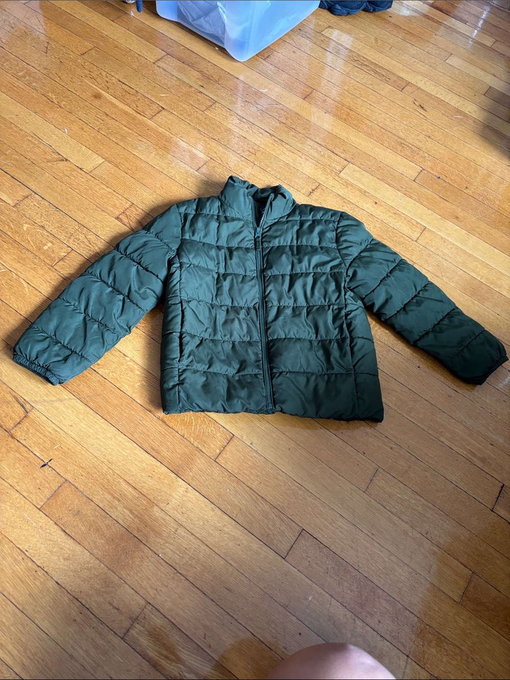 The Children's Place Dark Green Quilted Puffer Jacket